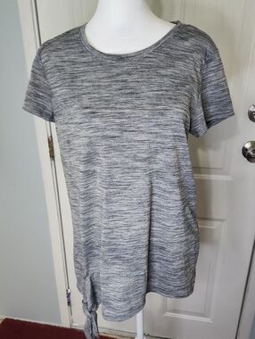 bcg Heather Gray Short Sleeve Knot Tee